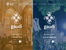 Tablet Screenshot of gaudicongress.com